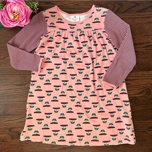 Hanna Andersson long sleeved cotton dress, size 130/8US